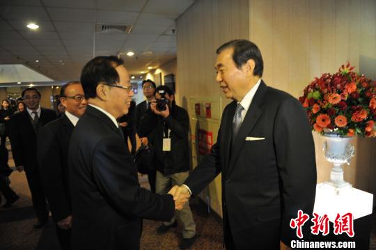 危朝安會見臺北貿易中心董事長兩地將加強會展合作