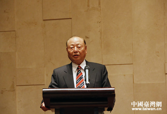 臺灣退役上將、中華戰略學會理事長王文燮在座談會上發言