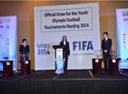 南京青奧足球抽籤儀式在寧舉行