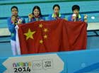 女子4X100米混合泳中國奪冠