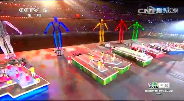 群星合唱《點亮未來》 2014年南京青奧會正式閉幕截圖