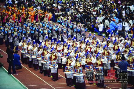 15日，以“藏源 藏緣”為主題的2012中國西藏雅礱文化節在西藏山南地區首府澤當開幕。